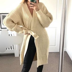 Zara Chunky Wrap Front Knit Cardigan